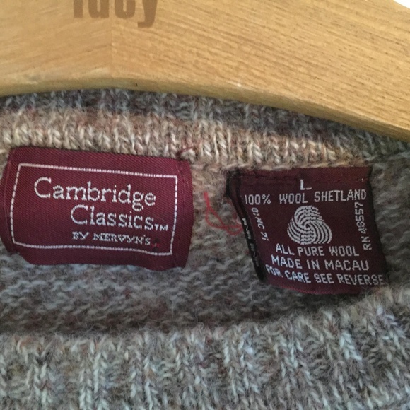 Cambridge Classics Vintage 100% Wool Light Brown - Picture 3 of 3